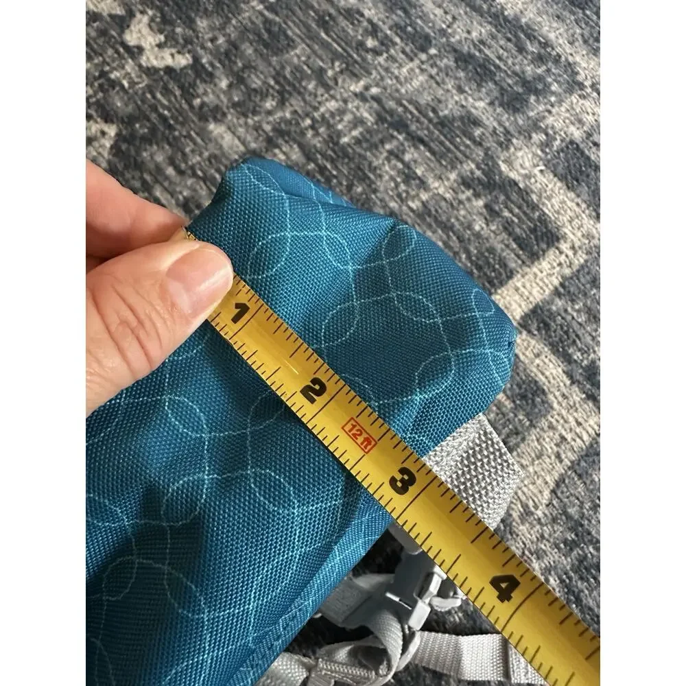 Eddie Bauer Mini Small Blue Stowaway Backpack 12x 8 harness tether toddler leash